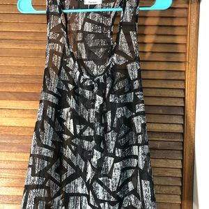 Sheer tank top medium